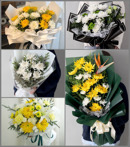 广东肇庆市封开县平凤镇范村村白事花束代送